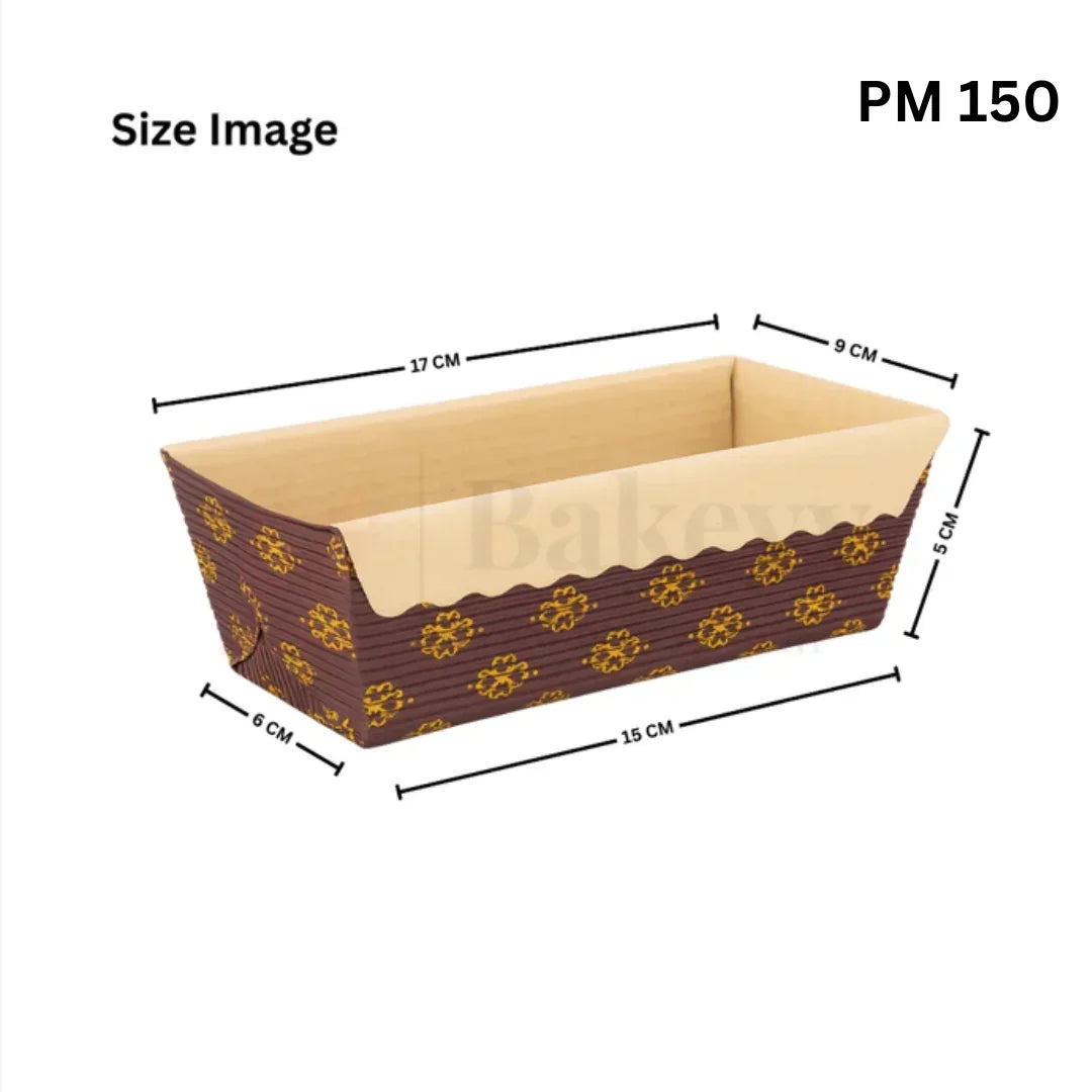 Eco-Friendly Rectangle Bake & Serve Tray – Paper-Based | Festive Design | Pack of 50
