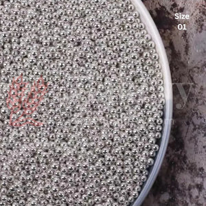 Round Ball Sprinkles - 200 Gram - Bakeyy.com - India - Round Ball Sprinkles - 200 Gram - 01 / Silver