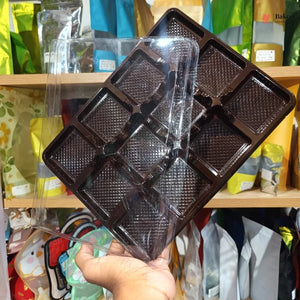 Brownie Box with Transparent Lid | PET Brownie Container | Multiple Capacities Available | Pack of 50