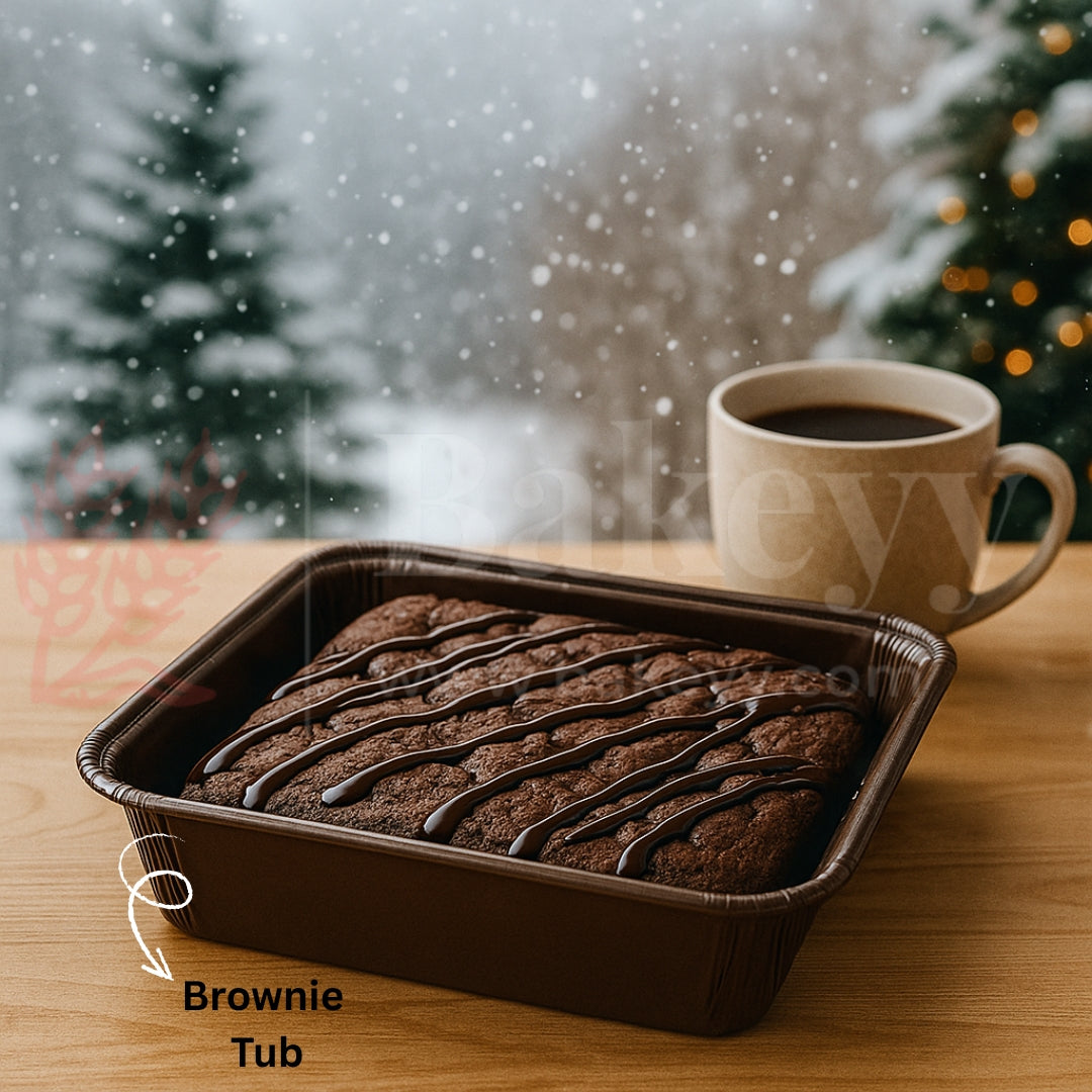 100*100*40 mm Brownie Bake N Serve | Pack of 50 - Bakeyy.com - India - 100*100*40 mm Brownie Bake N Serve | Pack of 50 - Default Title