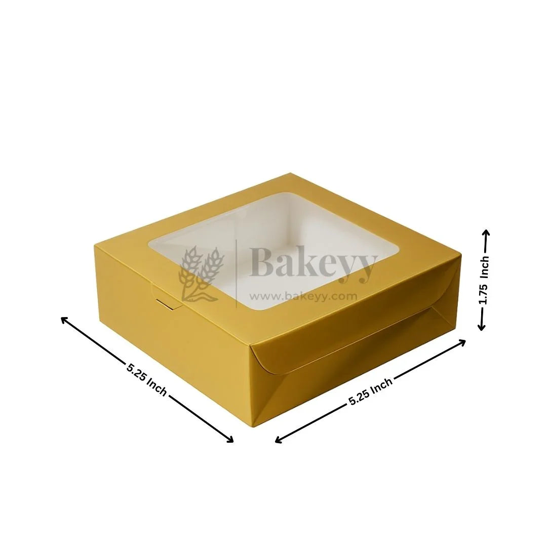 Coloured Brownie Boxes | Perfect for Brownies, Cookies | Pack of 10