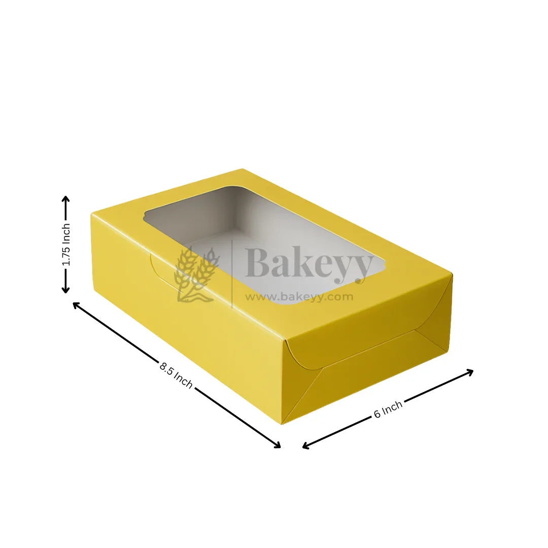 Coloured Brownie Boxes | Perfect for Brownies, Cookies | Pack of 10