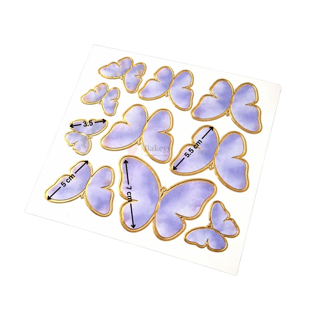 Butterfly Design Cake Topper Set Gold Outline Decorative Toppers | Pack of 1