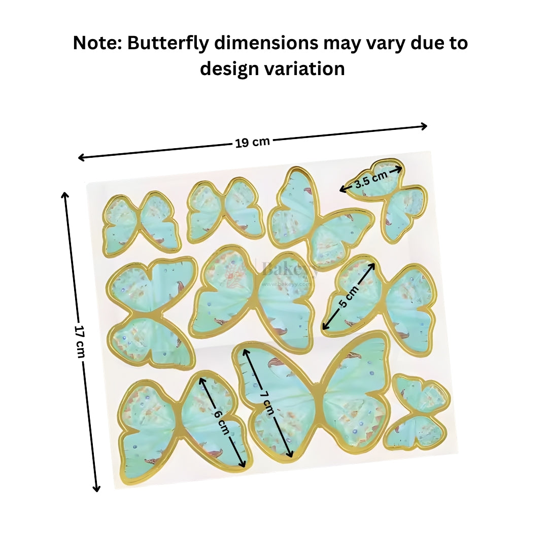 Butterfly Cake Topper Set Premium Multi-Size Decorative Butterfly Picks | Pack of 1