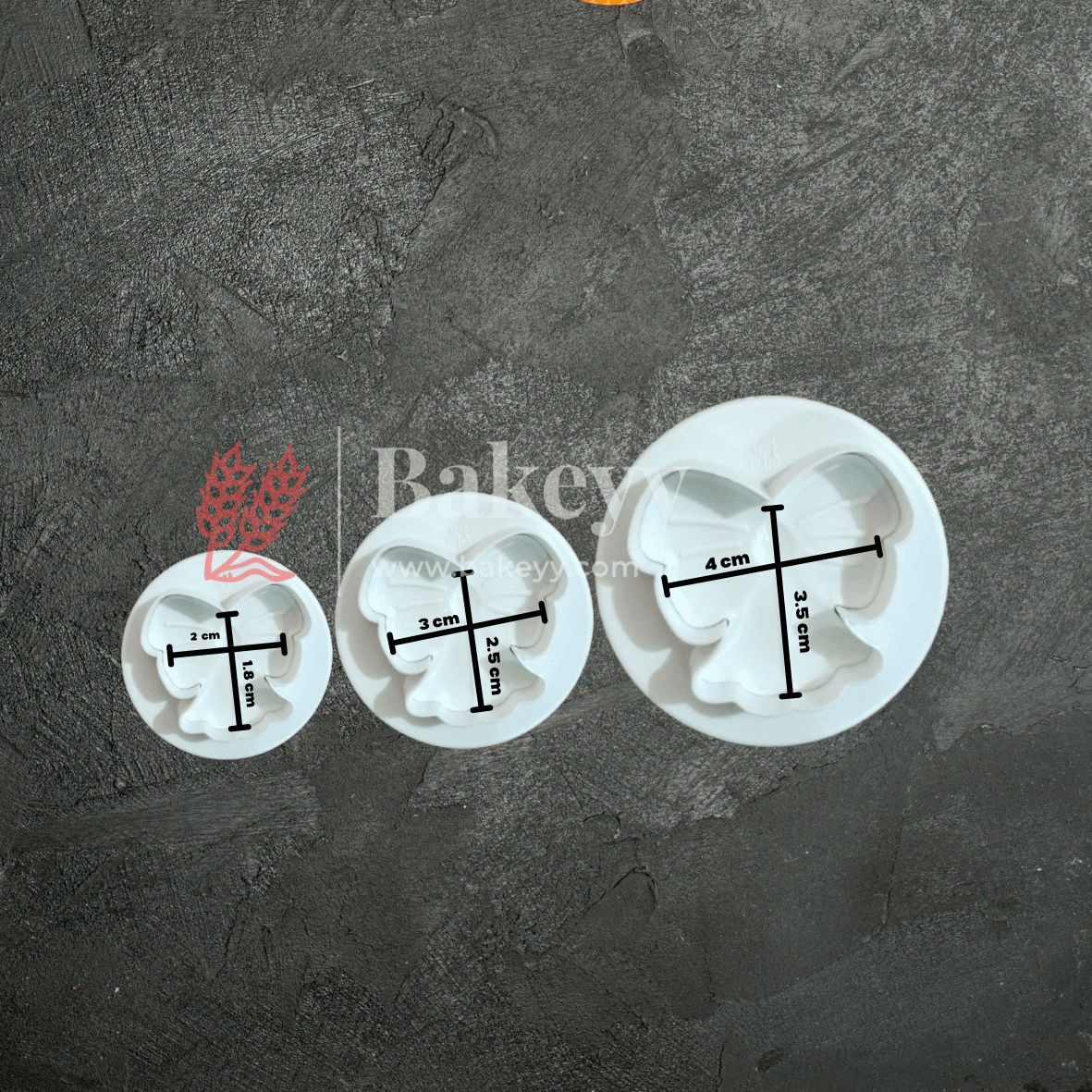 Butterfly Plunger Cutters – (Set f 3) for Fondant, Cookie, and Cake Decoration - Bakeyy.com - India - Butterfly Plunger Cutters – (Set f 3) for Fondant, Cookie, and Cake Decoration - Default Title