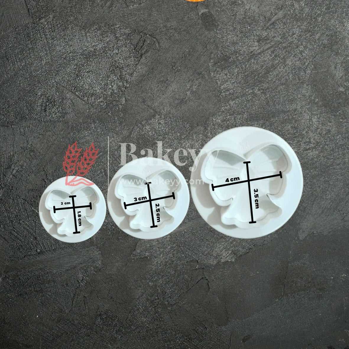 Butterfly Plunger Cutters – (Set f 3) for Fondant, Cookie, and Cake Decoration - Bakeyy.com - India - Butterfly Plunger Cutters – (Set f 3) for Fondant, Cookie, and Cake Decoration - Default Title