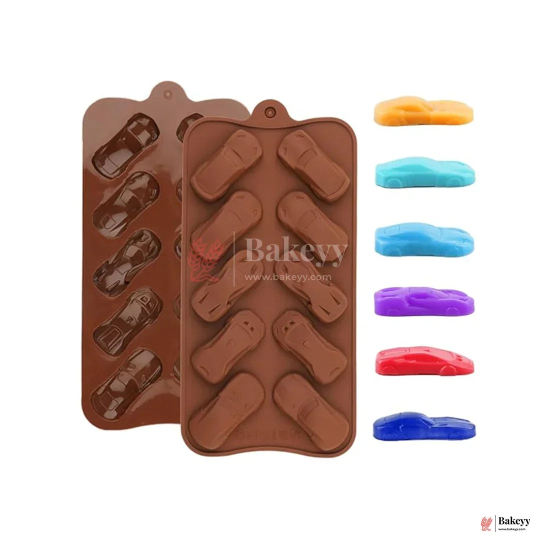 Silicone Car Shape Chocolate Mould – 10 Cavity Fun Kids Tray| 1 Piece - Bakeyy.com - India - Silicone Car Shape Chocolate Mould – 10 Cavity Fun Kids Tray| 1 Piece - Default Title