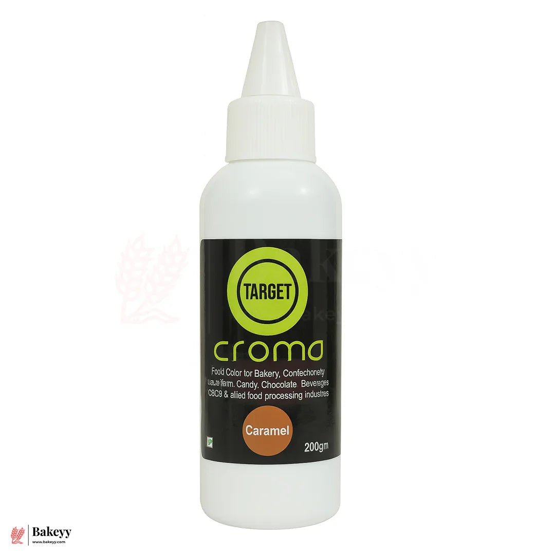 Target Croma Caramel Food Color – 200g Bottle for Bakery, Confectionery & Beverages