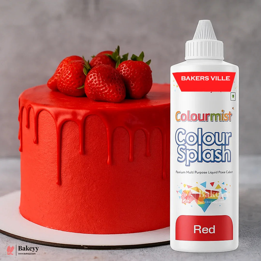 Colourmist Red Liquid Food Color – Premium Edible Gel for Cakes, Desserts & Frosting