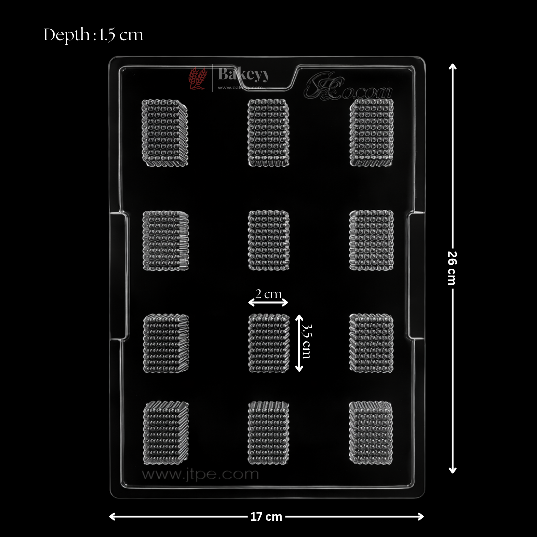 Mould 038 | Mini Brick Texture Chocolate Mould | Party Favor Mould | Pack of 1