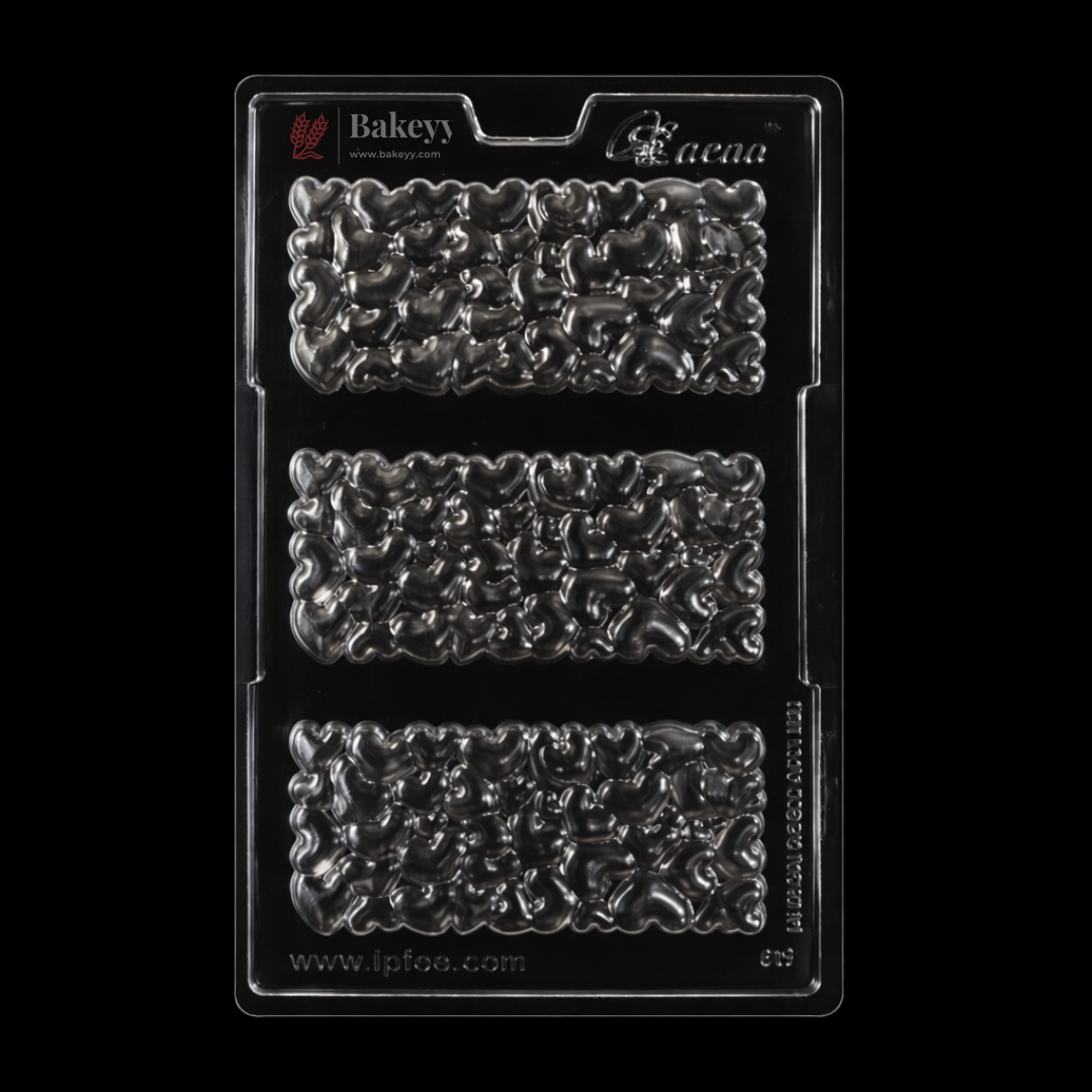 Mould 619 | Heart Pebble Chocolate Bar Mould | Party Favor Mould | Pack of 1