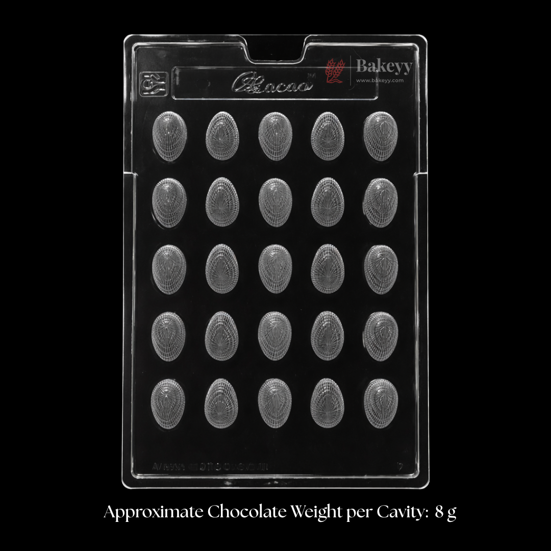 Mould 121 | Mini Textured Egg Shape Chocolate Mould
