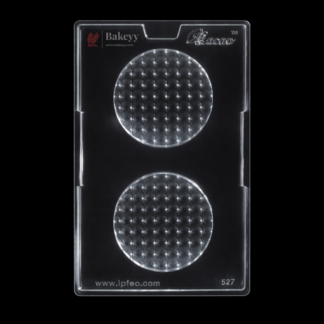 Mould 627 | Bubble Texture Round Chocolate Mould | Food-Grade Plastic Chocolate Mould | Pack of 1