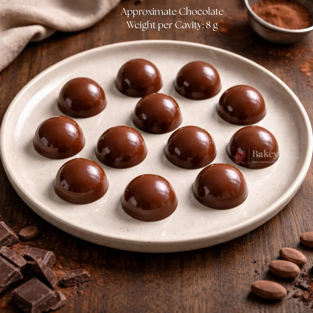 Mould 456 | Mini Dome Chocolate Mould | 15 Cavity | Pack of 1