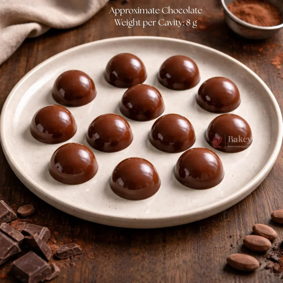 Mould 456 | Mini Dome Chocolate Mould | 15 Cavity | Pack of 1 - Bakeyy.com - India - Mould 456 | Mini Dome Chocolate Mould | 15 Cavity | Pack of 1 - Default Title 70.00