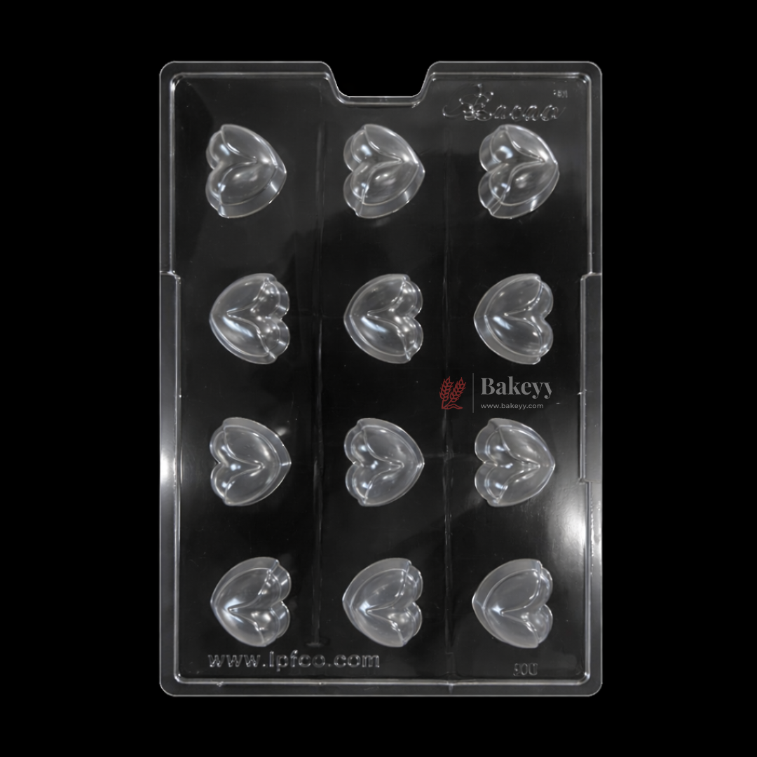 Mould 300 | Double-Curve 3D Heart Chocolate Mould | Decorative Chocolate Making Mould | Pack of 1