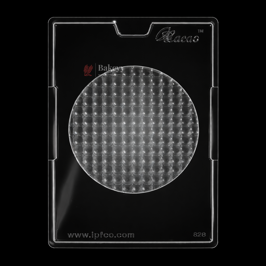 Mould 626 | Round Bubble Texture Chocolate Slab Mould | Pack of 1