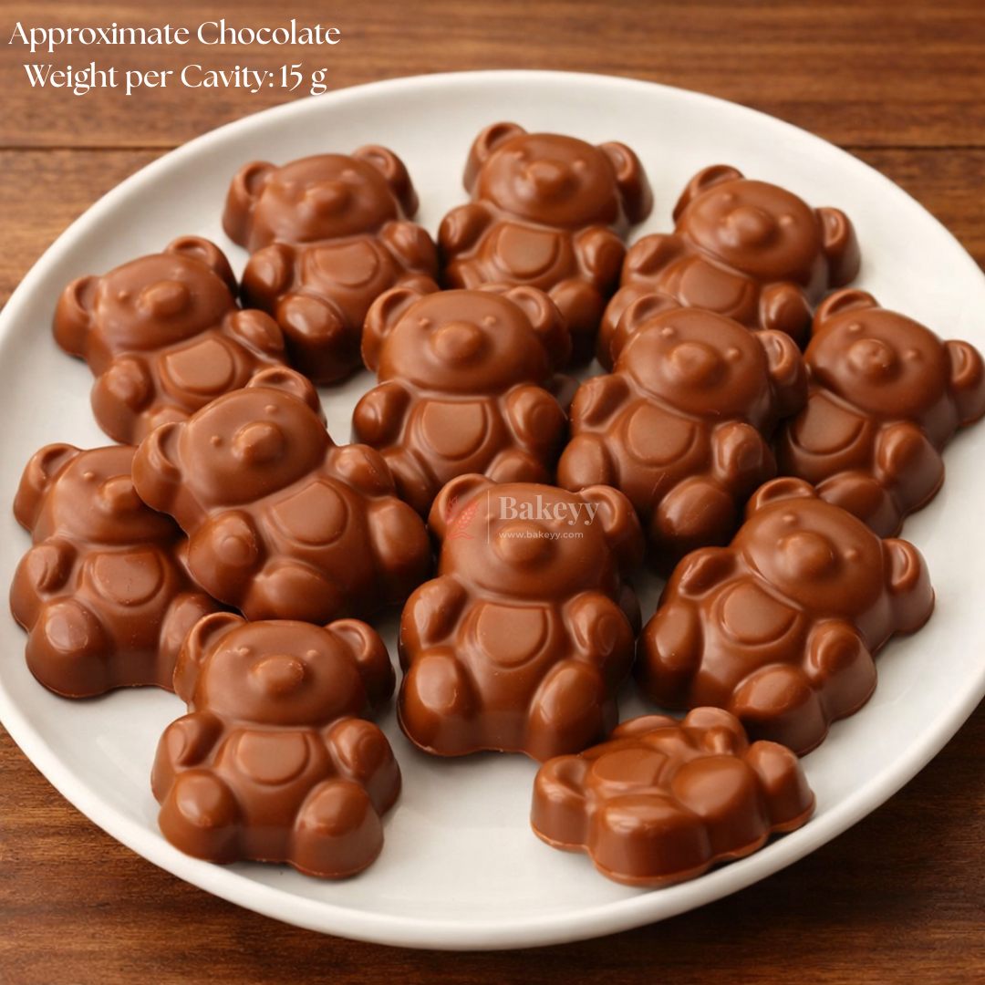 Mould 006 | Gummy Bear Shape Chocolate Mould | 9 Cavity | Food-Grade Plastic Chocolate Mould | Pack of 1