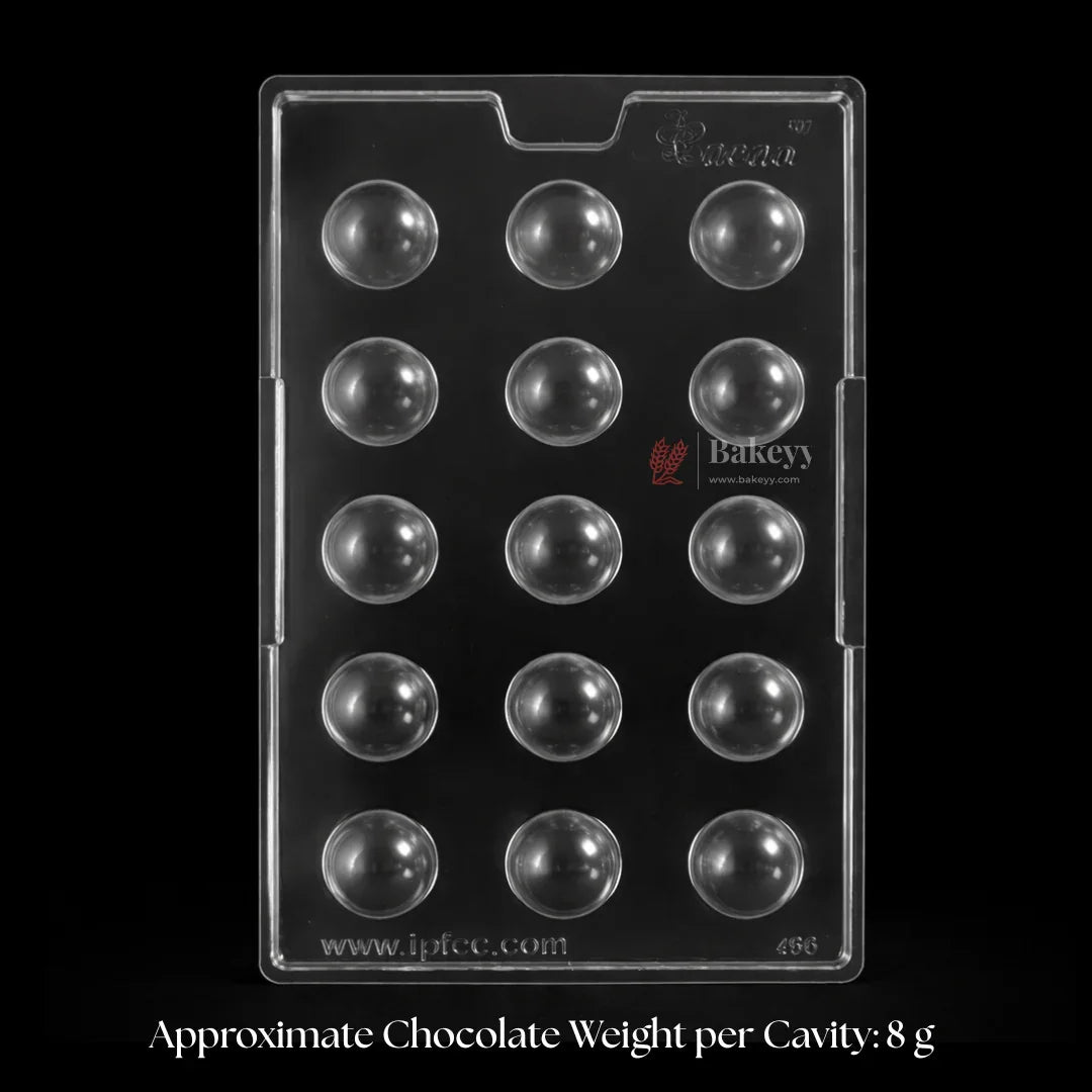 Mould 456 | Mini Dome Chocolate Mould | 15 Cavity | Pack of 1