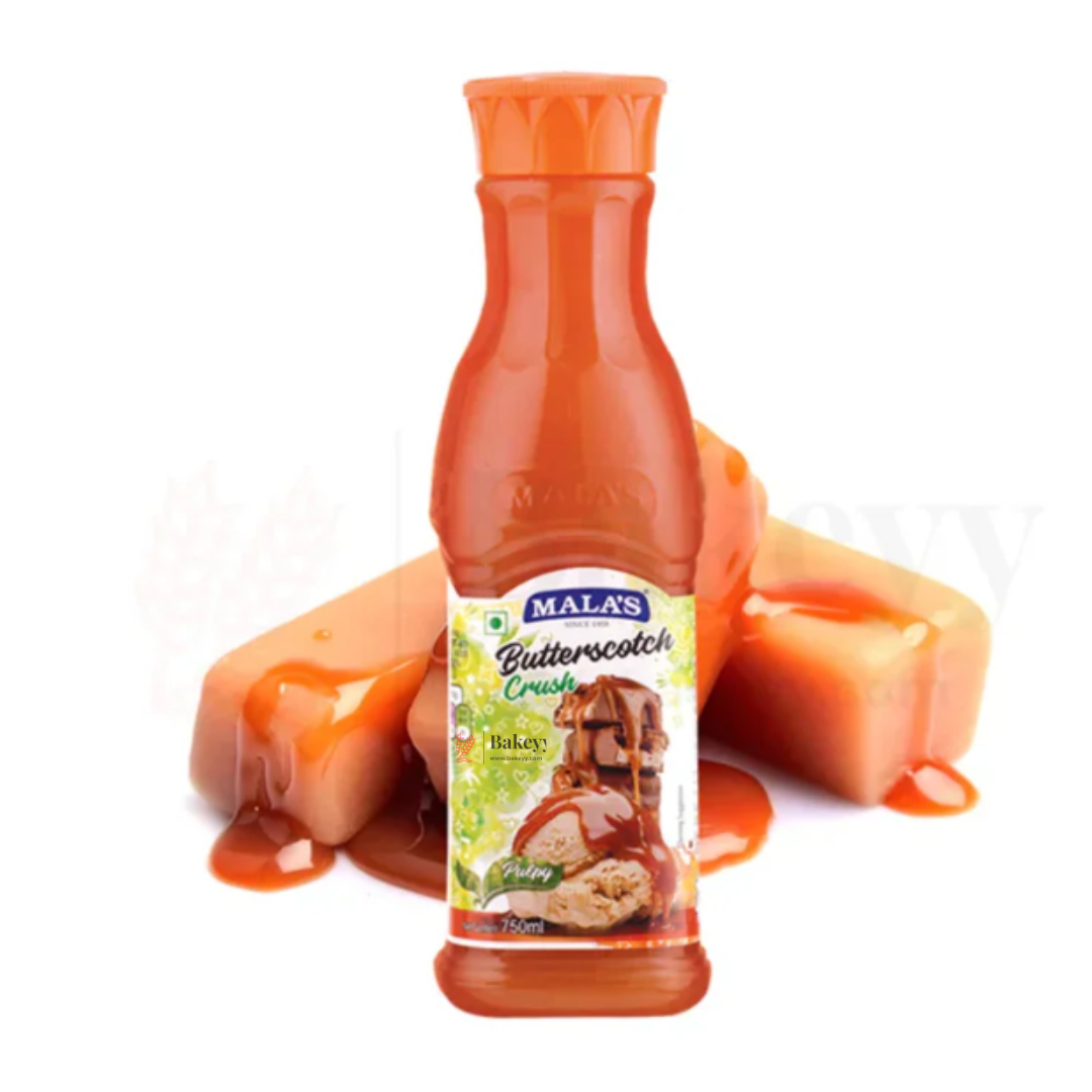 Mala’s Fruit Crush Syrup | Beverage & Dessert Ingredient | 250 & 750 ml | Pack of 1