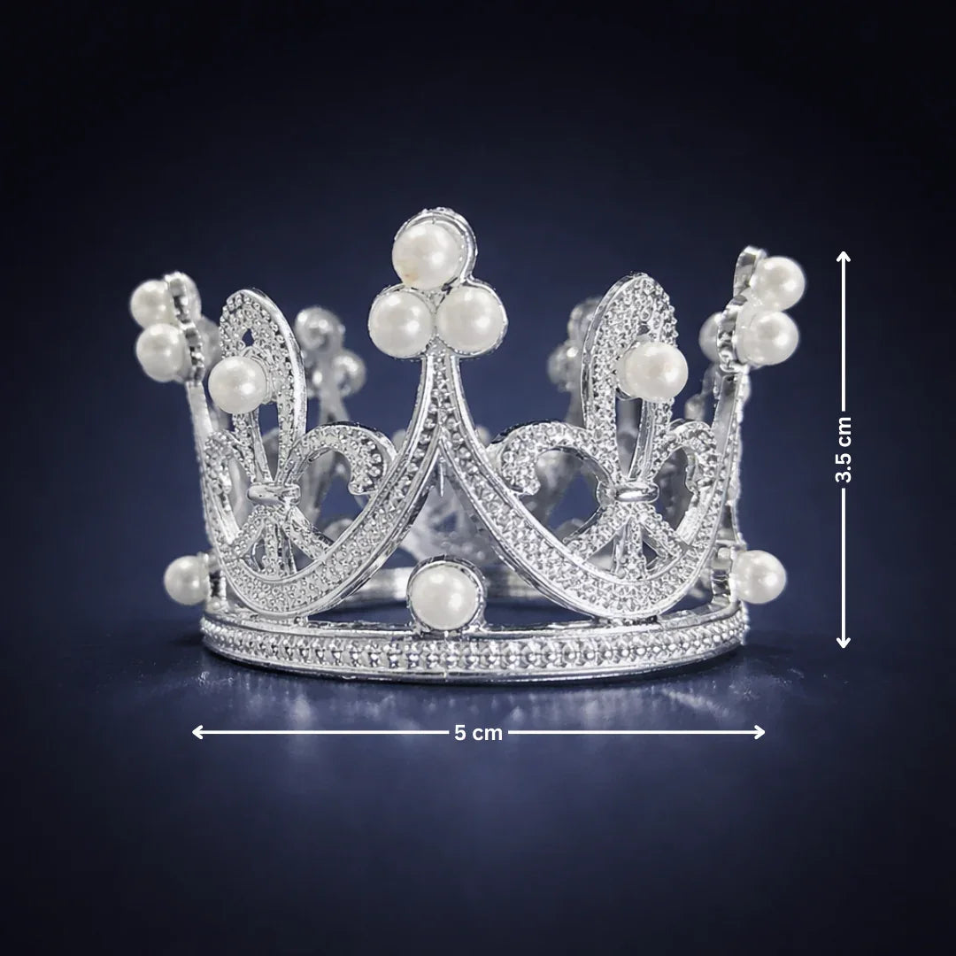 Luxury Plastic Crown Topper | Premium Cake Decoration | 1 Piece