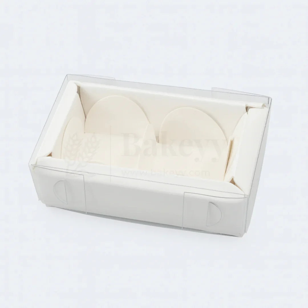 2 Cavity Chocolate Box| White Colour Cavity Box| Pack of 100 - Bakeyy.com - India - 2 Cavity Chocolate Box| White Colour Cavity Box| Pack of 100 - Default Title