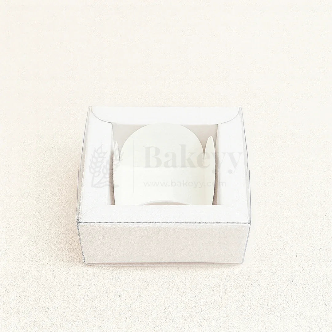 1 Cavity Chocolate Box| White Colour Cavity Box| Pack of 100 - Bakeyy.com - India - 1 Cavity Chocolate Box| White Colour Cavity Box| Pack of 100 - Default Title