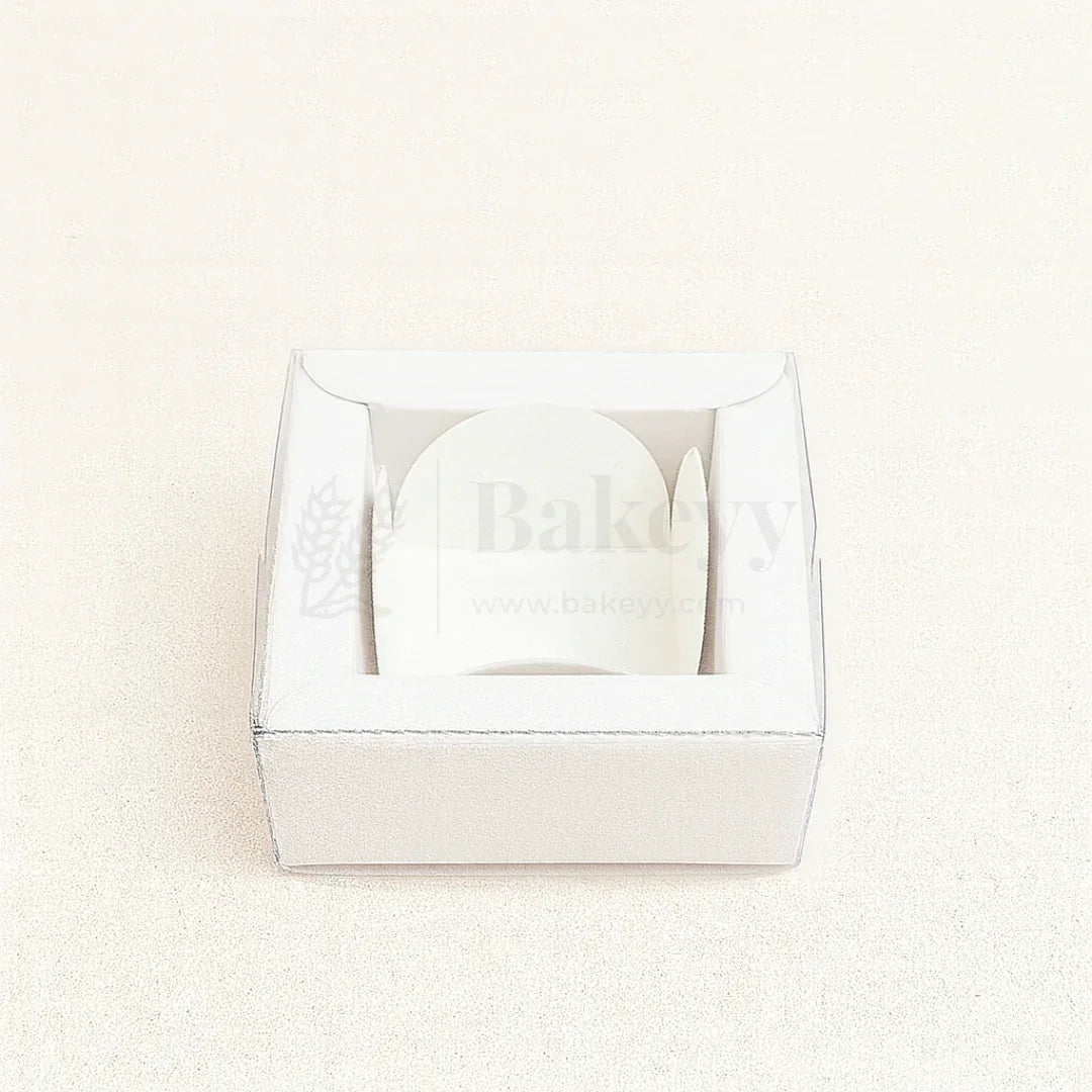 1 Cavity Chocolate Box| White Colour Cavity Box| Pack of 100 - Bakeyy.com - India - 1 Cavity Chocolate Box| White Colour Cavity Box| Pack of 100 - Default Title