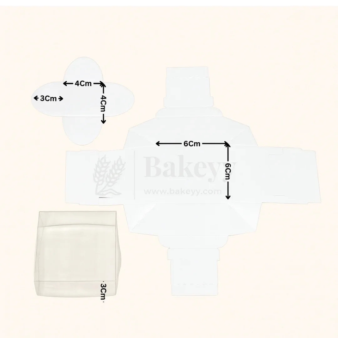 1 Cavity Chocolate Box| White Colour Cavity Box| Pack of 100 - Bakeyy.com - India - 1 Cavity Chocolate Box| White Colour Cavity Box| Pack of 100 - Default Title