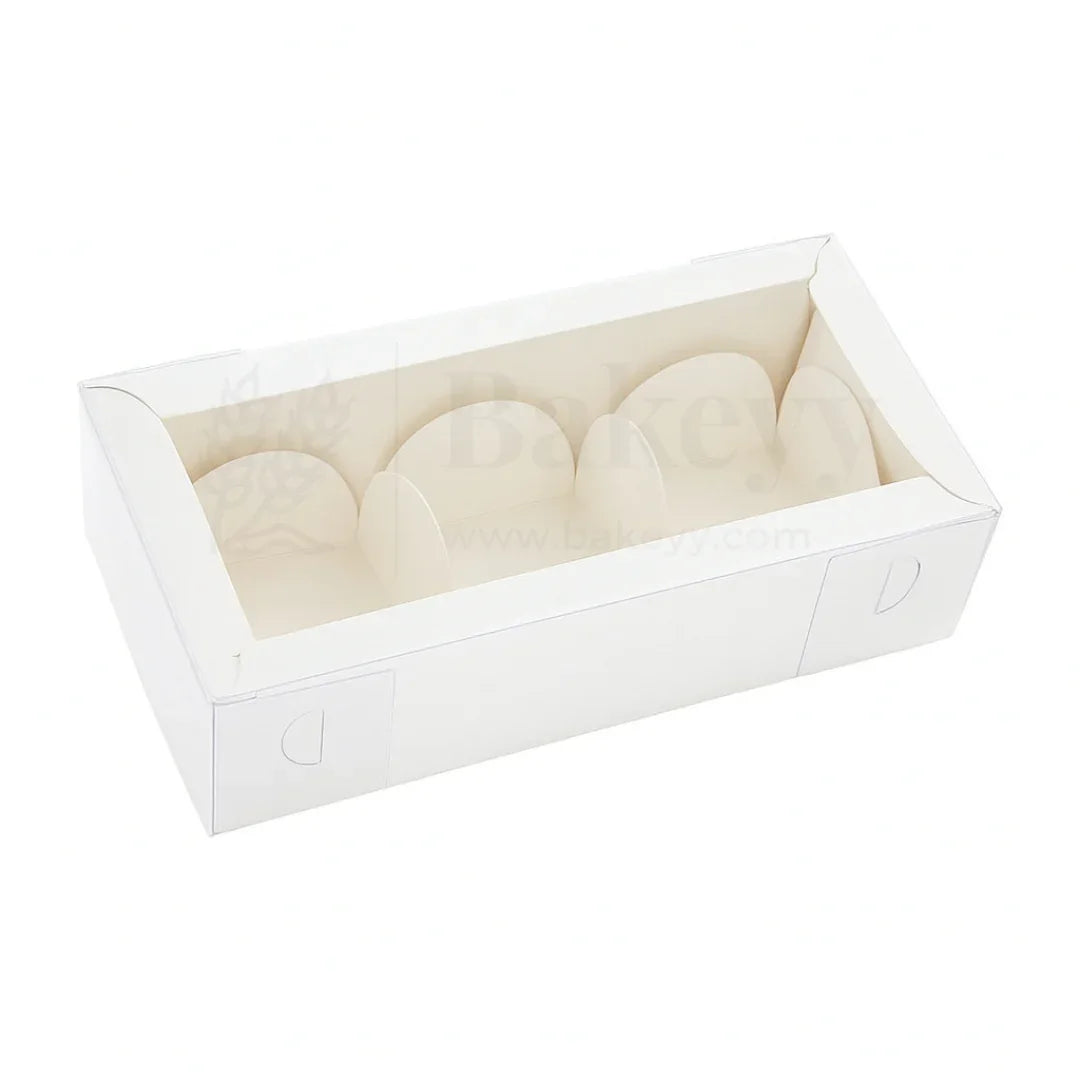3 Cavity Chocolate Box| White Colour Cavity Box| Pack of 100 - Bakeyy.com - India - 3 Cavity Chocolate Box| White Colour Cavity Box| Pack of 100 - Default Title