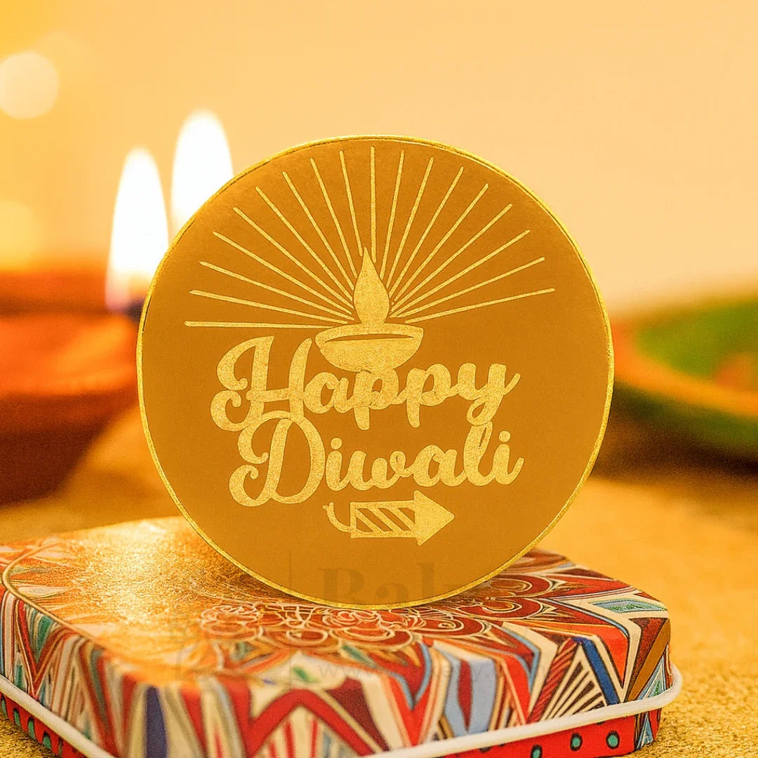 Happy Diwali Cut Out Topper | Pack of 1