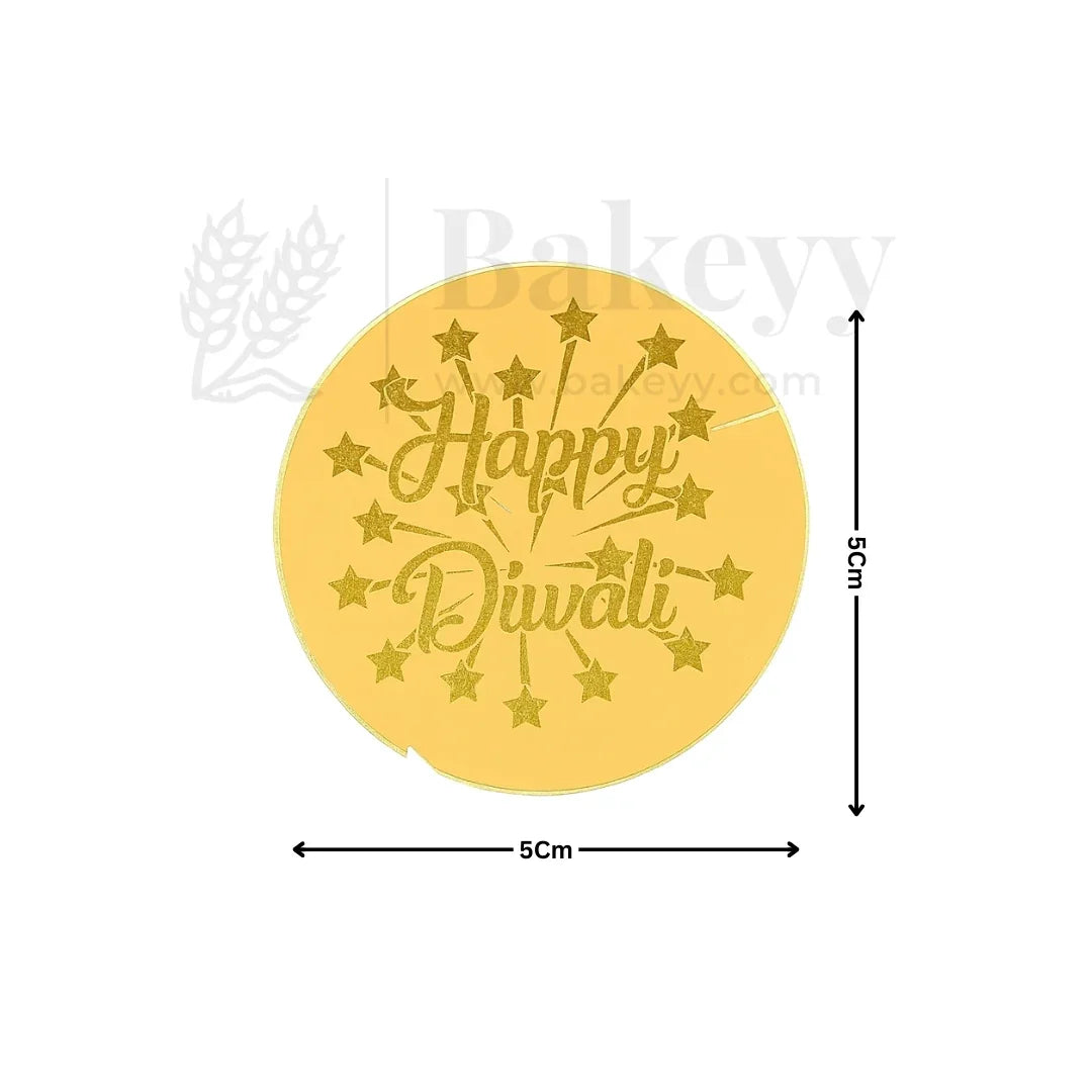 Happy Diwali Cut Out Topper D2 | Pack of 1