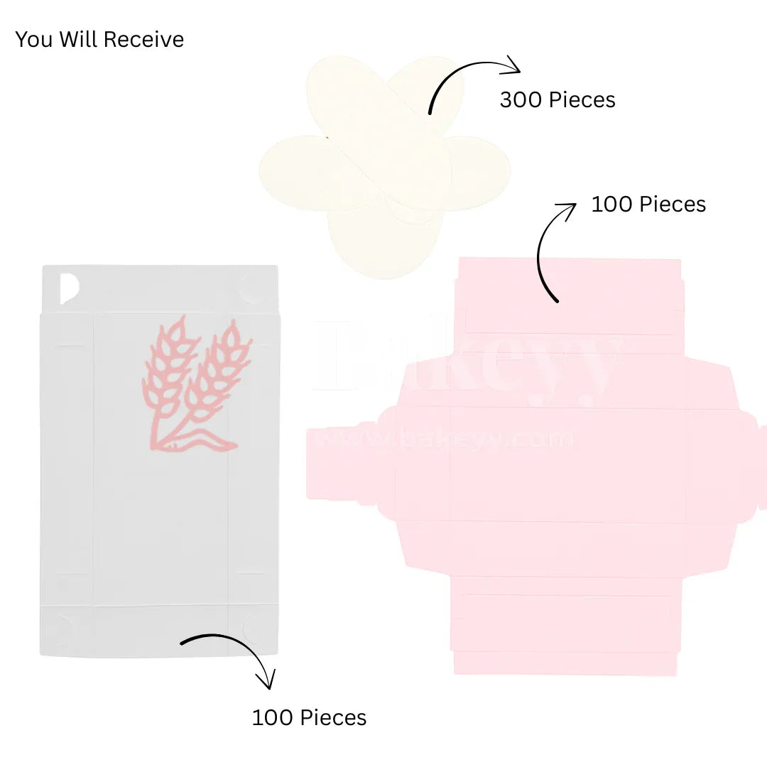 3 Cavity Chocolate Box| Pink Colour Cavity Box| Pack of 100