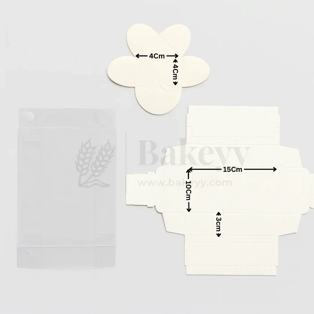 6 Cavity Chocolate Box| White Colour Cavity Box| Pack of 50 - Bakeyy.com - India - 6 Cavity Chocolate Box| White Colour Cavity Box| Pack of 50 - Default Title