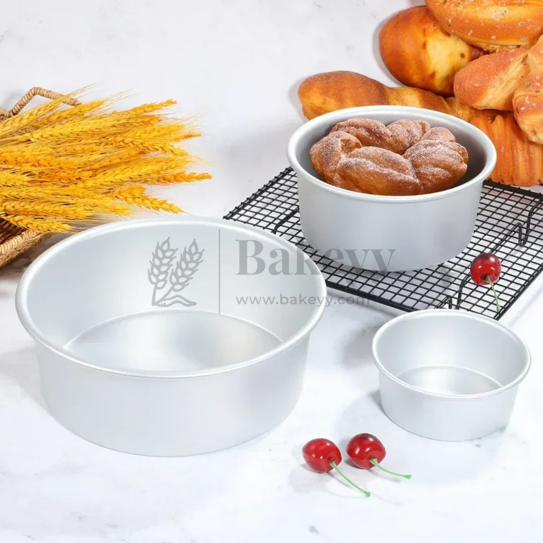 Aluminum Round Cake Pan | Perfect for Baking| Pack Of 1