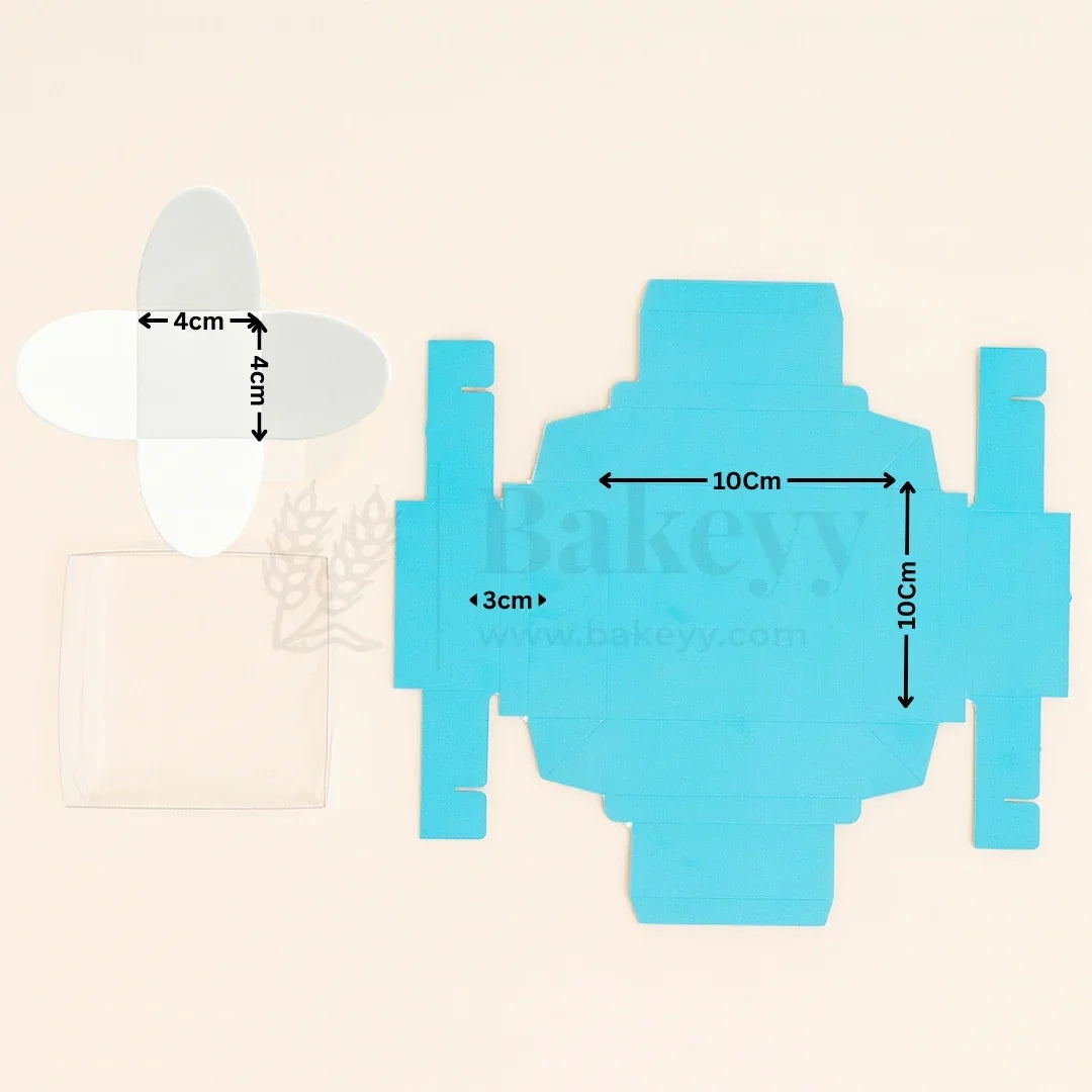 4 Cavity Chocolate Box| Blue Colour Cavity Box| Pack of 50