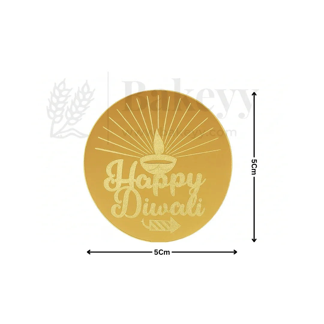 Happy Diwali Cut Out Topper | Pack of 1