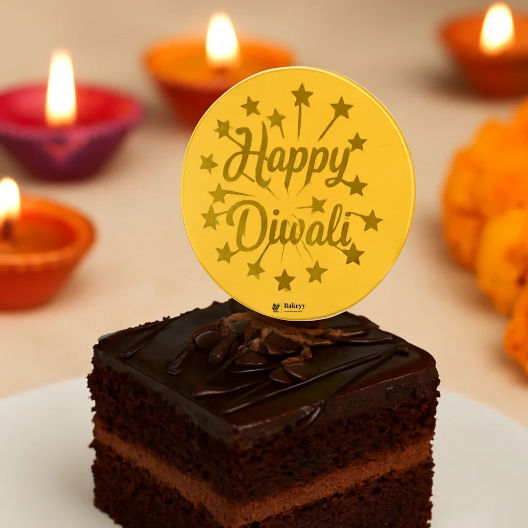 Happy Diwali Cut Out Topper D2 | Pack of 1