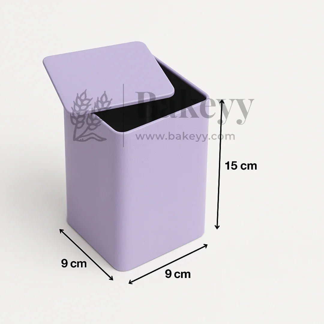 Premium Tin Box – 9x9x15cm| Perfect for Gifting – Candies, Chocolates, Dry Fruits |(1 Pc)