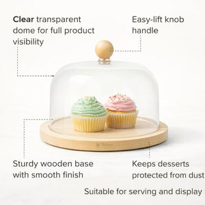 Cake_Dome_with_Wooden_Base_2 - Bakeyy.com