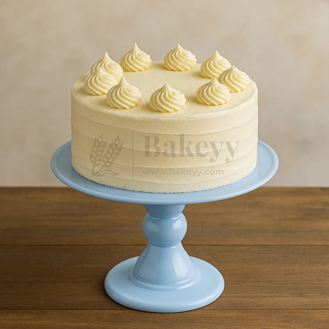 10 Inch Round | Detachable 2 Piece Cake Stand | Light Blue | 1 Piece