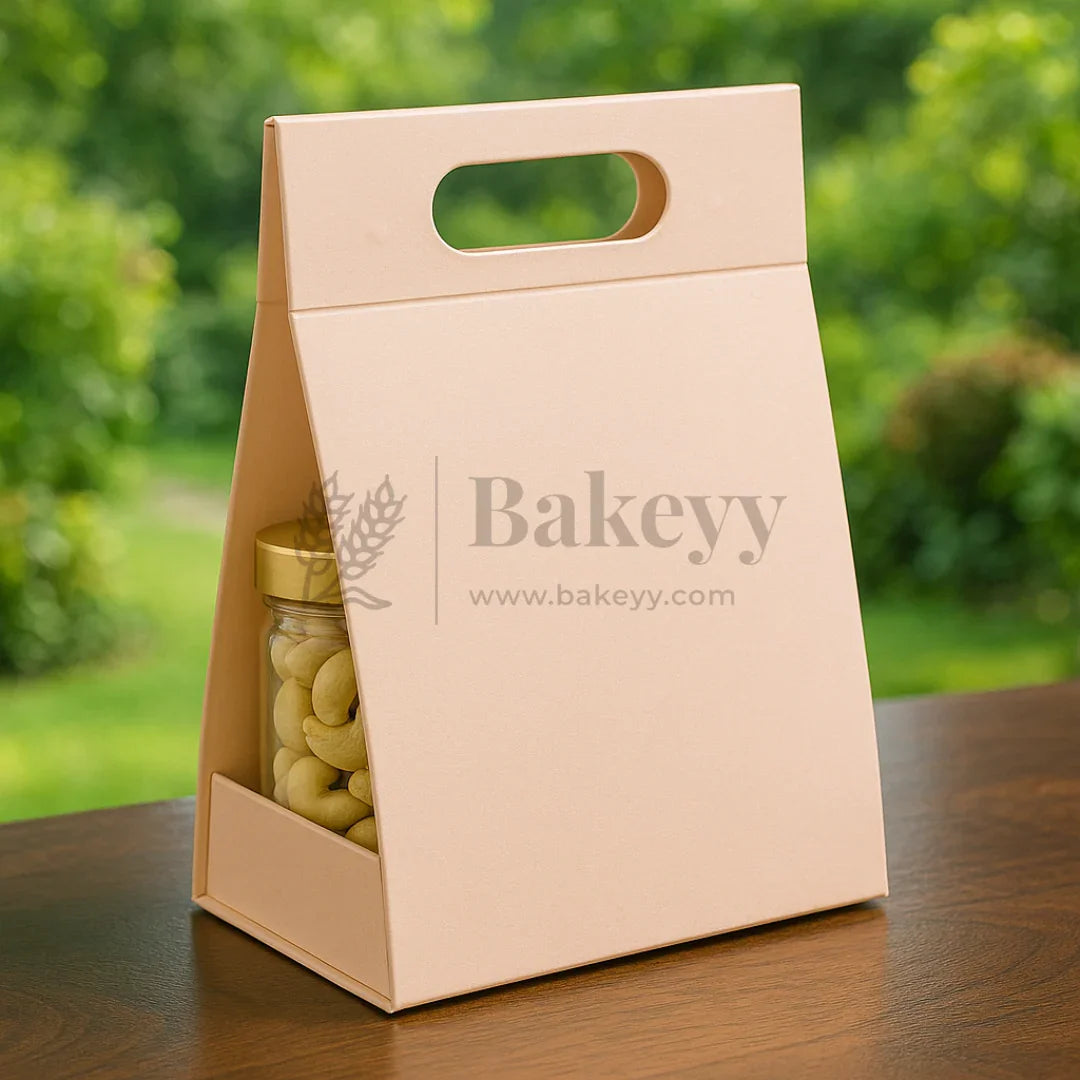 7.5x5x10 Inches | Triangular Collapsible Hamper Box | Peach | Pack of 1