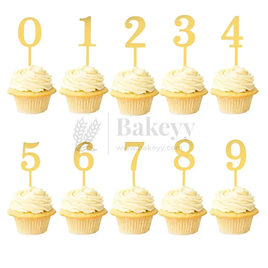 5 Inch | Golden Cake Topper Number 1 | 1 Piece - Bakeyy.com - India - 5 Inch | Golden Cake Topper Number 1 | 1 Piece - Default Title