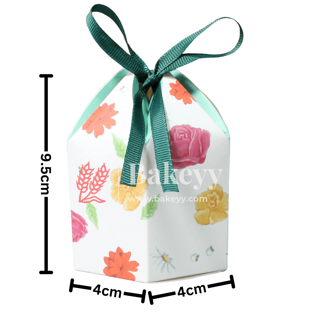 Candy Box | 10Pcs | Gift Box | Favor Box with Bowknot | - Bakeyy.com - India - Candy Box | 10Pcs | Gift Box | Favor Box with Bowknot | - White