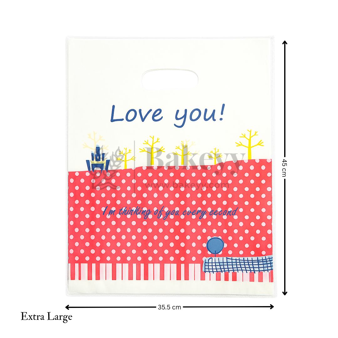 Premium Printed Carry Bags | 4 Size Options | Various Designs for Return Gifts & Hampers | Pack of 100