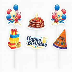 Celebration_themed_cake_topper_5 - Bakeyy.com