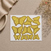 Celeste Butterfly Paper Toppers | Light Tone Cake Decoration | Multiple Available | Pack of 10