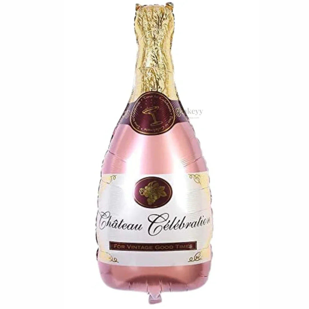 Champagne Bottle Foil Balloon – Party Decoration Balloon for Birthday, Anniversary & New Year | Pack of 1 | Multiple Designs