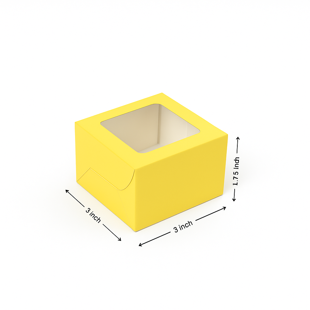 Coloured Brownie Boxes | Perfect for Brownies, Cookies | Pack of 10