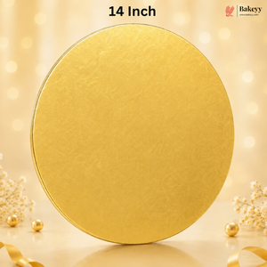 Gold Round Drum Cake Base | Heavy Duty Cake Base | Available in 4 Size | Pack of 5